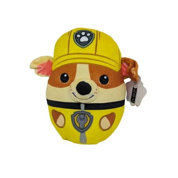 NWT Paw Patrol Rubble 8 Inch Squishy Plush Soft Toy - Picture 1 of 4